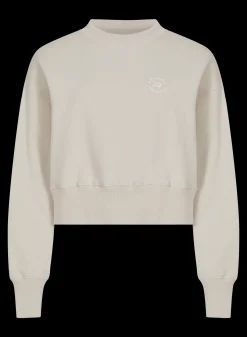 Cotton Cropped Sweatshirt,<Röhnisch Clearance