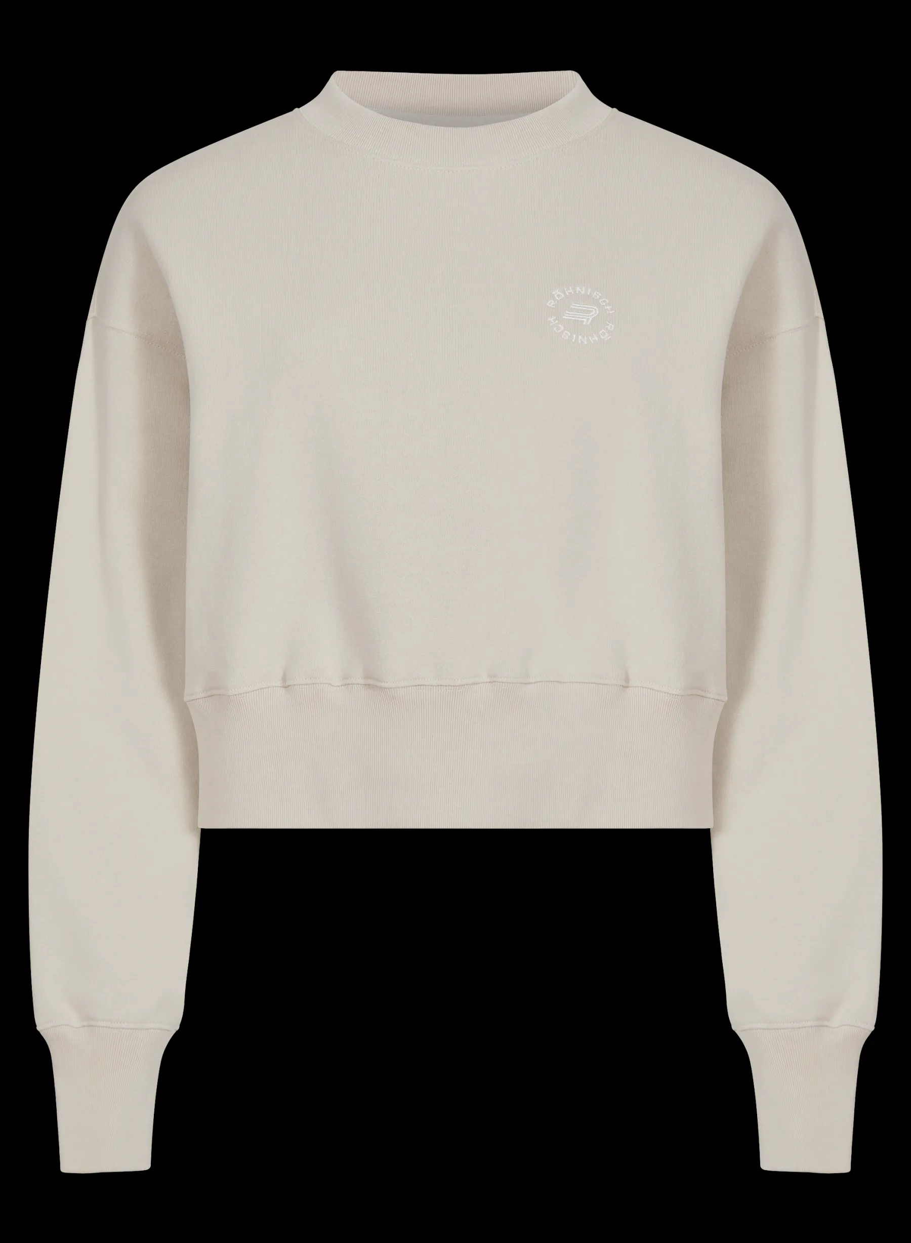 Cotton Cropped Sweatshirt,<Röhnisch Clearance