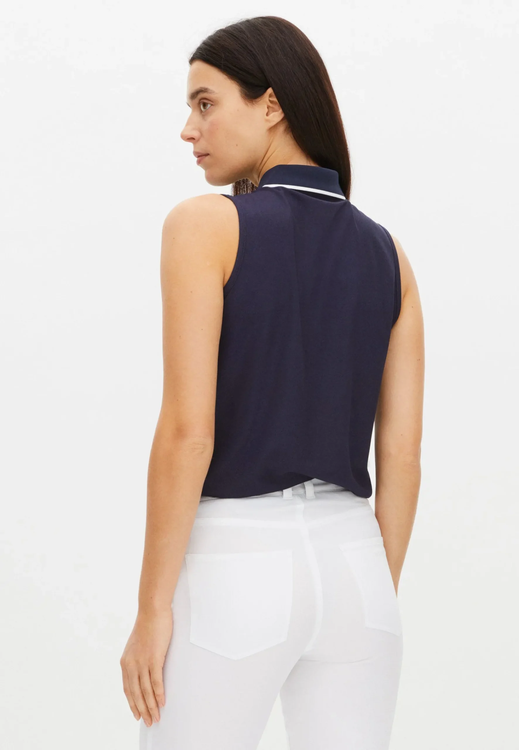 Miriam Sleeveless Poloshirt,<Röhnisch Sale