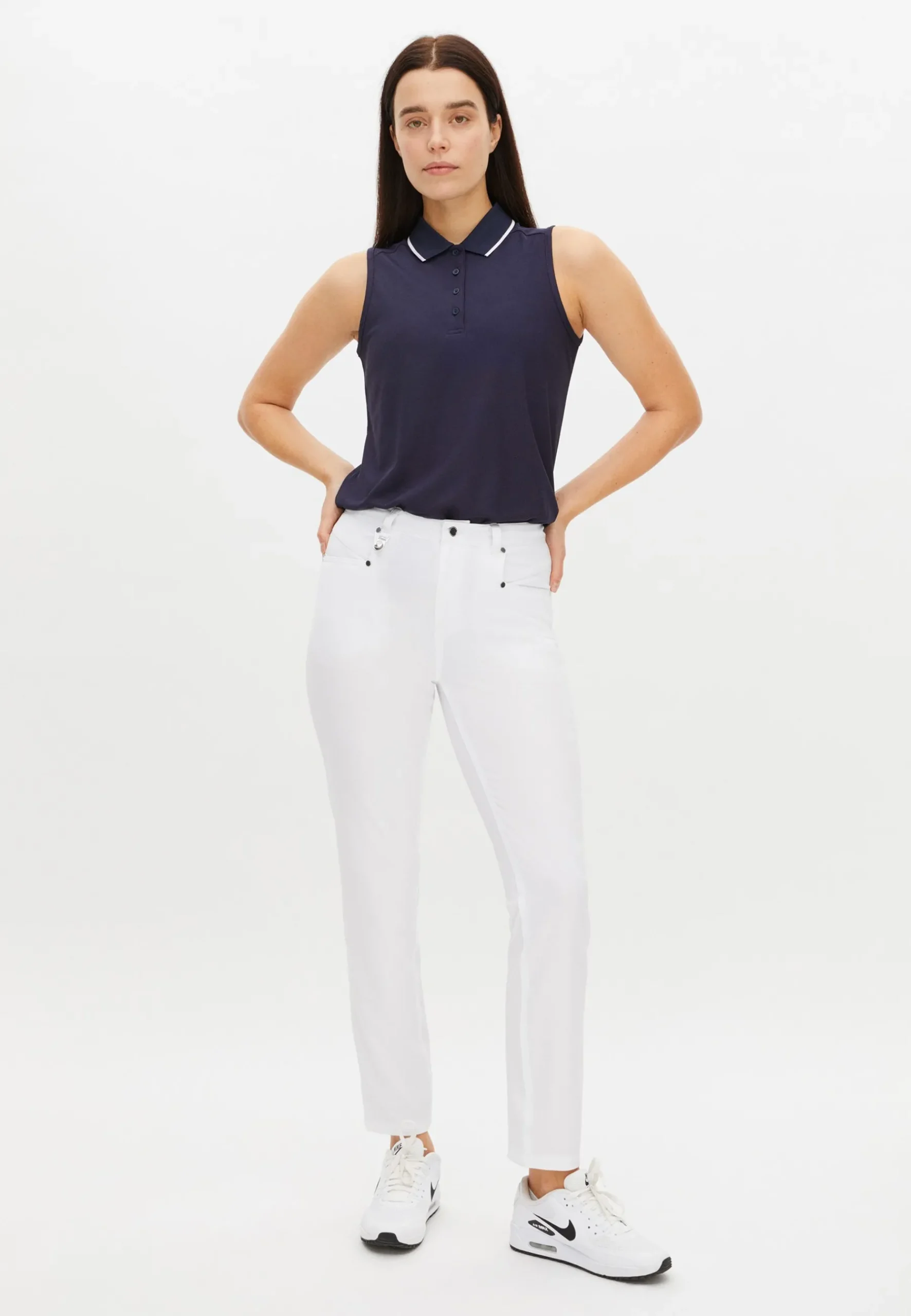 Miriam Sleeveless Poloshirt,<Röhnisch Sale