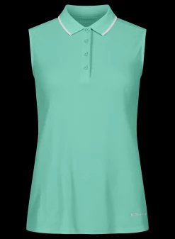Miriam Sleeveless Poloshirt,<Röhnisch New